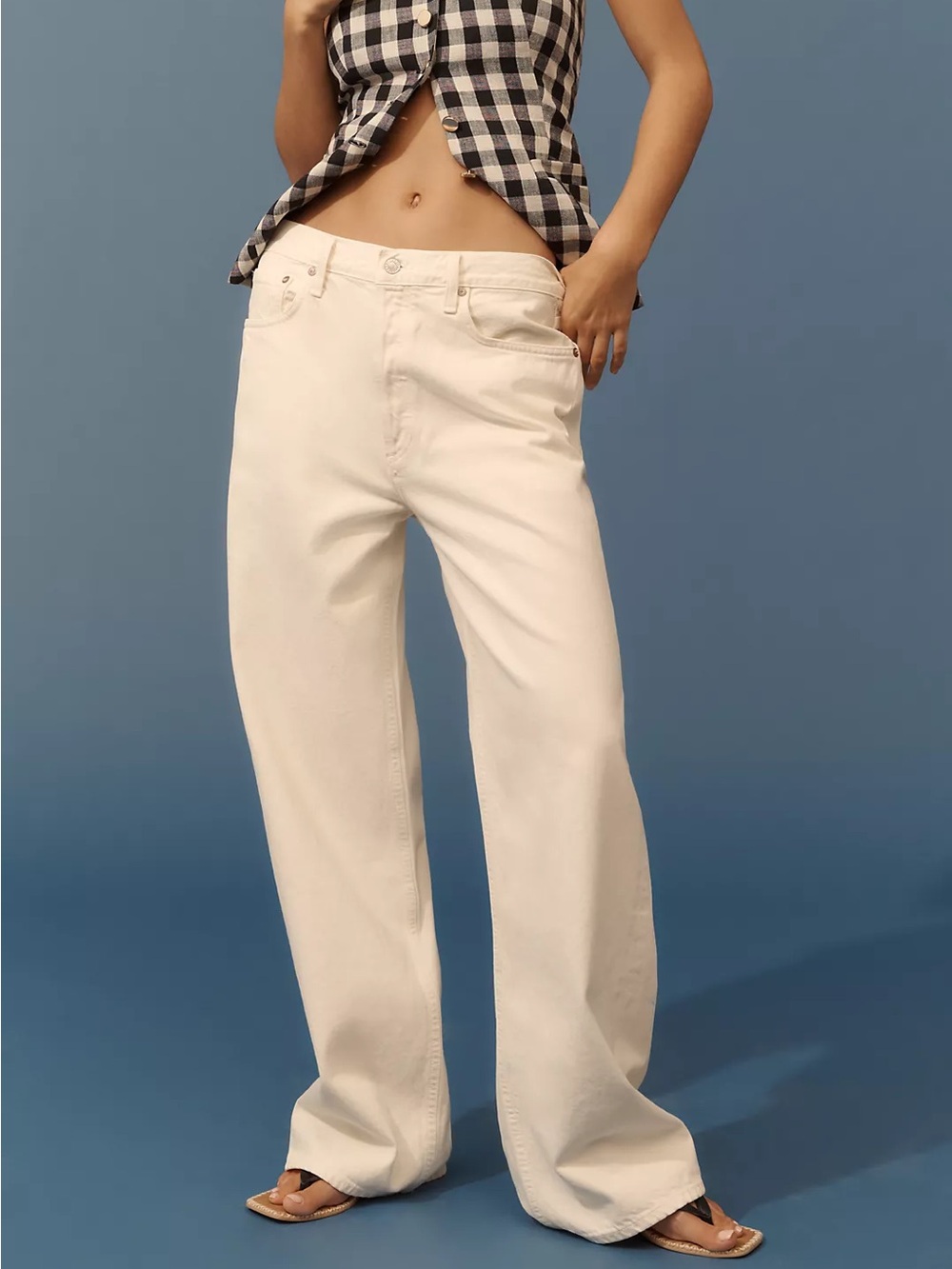 Free People Agolde Low slung baggy Solar NWT $238